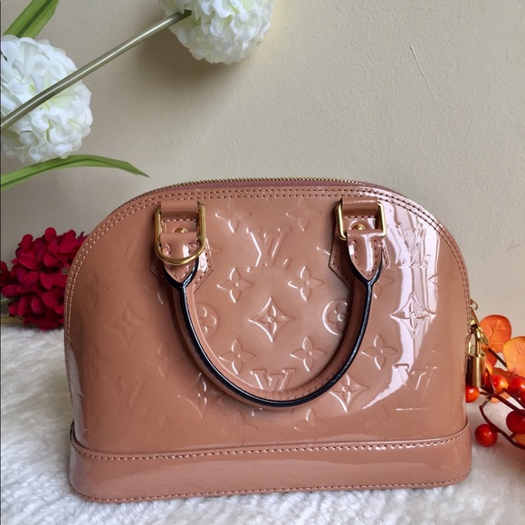 Louis Vuitton Rose Velours Vernis Alma BB - Picture 11 of 16